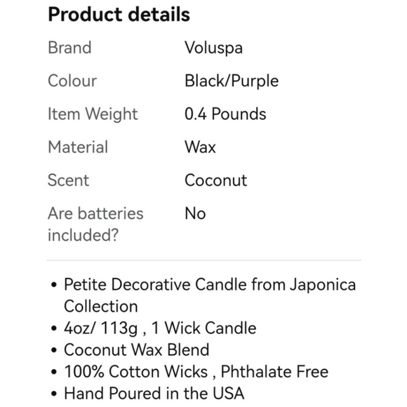 Voluspa Candle Santiago Huckleberry 4 oz - Picture 8 of 12